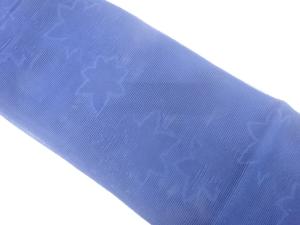 絽紗　楓模様織り出し　名古屋帯